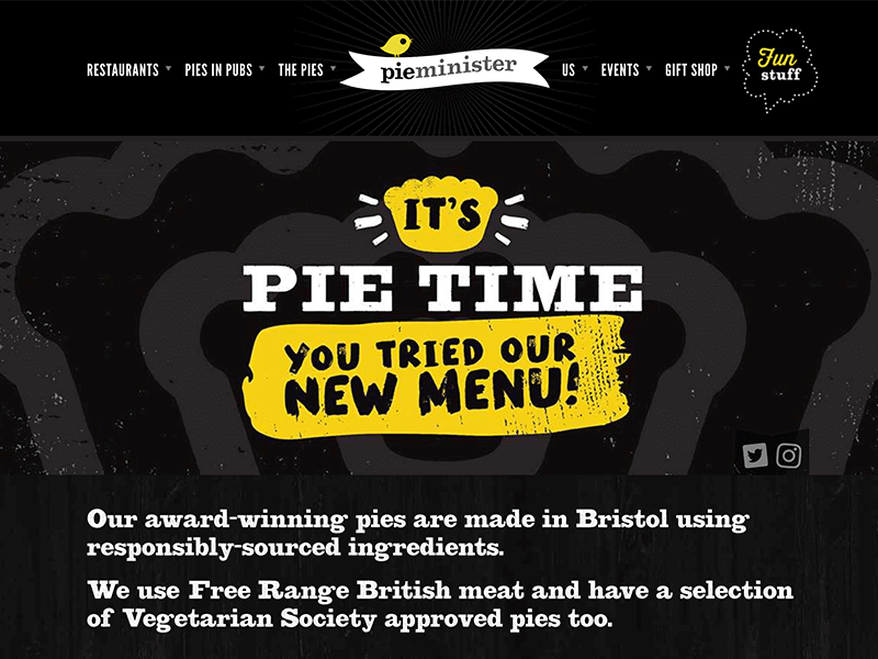 Pieminister screen shot