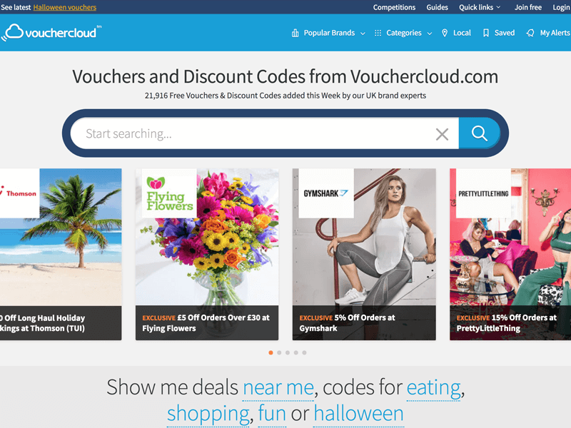 Vouchercloud screen shot